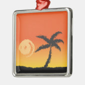Island Sunset Metalen Ornament (Links)