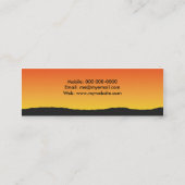 Island Sunset Mini Visitekaartje (Achterkant)