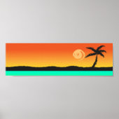 Island Sunset Poster (Voorkant)