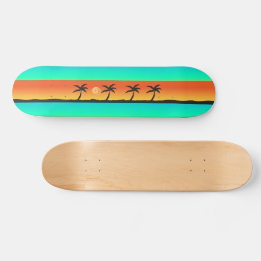 Island Sunset Skateboard (Horizontaal)