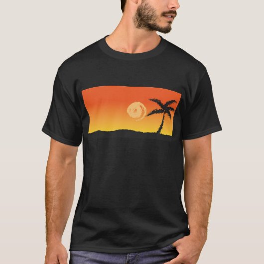 Island Sunset T-shirt (Voorkant)