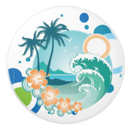 Island Surf Ceramic Knob. Keramische Knop
