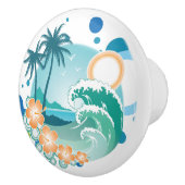 Island Surf Ceramic Knob. Keramische Knop (Rechts)