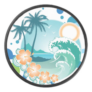 Island Surf Hockey Puck