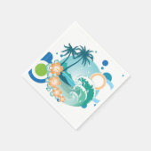 Island Surf Paper Napkins Servetten (Hoek)