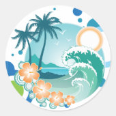 Island Surf Sticker (Voorkant)