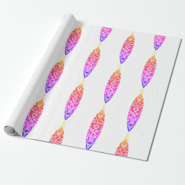 Island Surfboard Wrapping Paper Cadeaupapier