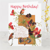 Island Sweet Pea Flowers Bermuda Floral Verjaardag Kaart (Gele Bloem)