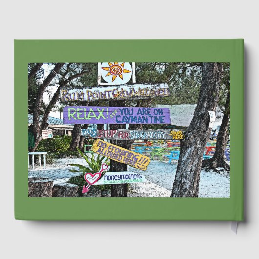 ISLAND THEME GUESTBOOK GASTENBOEK (Achterkant)