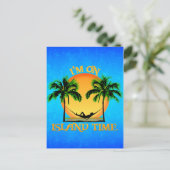 Island Time Briefkaart (Staand voorkant)