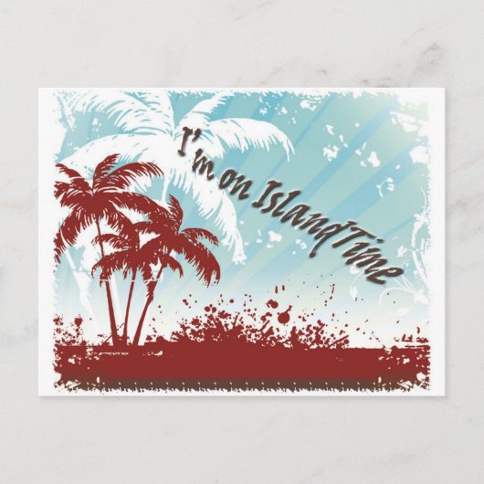 Island Time Briefkaart (Voorkant)