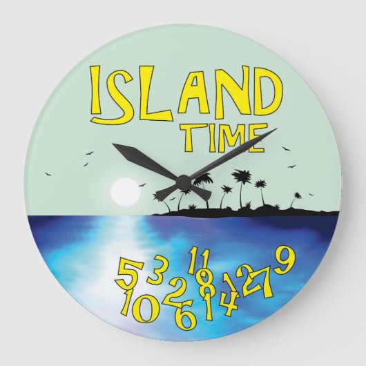 Island Time Grote Klok (Voorkant)