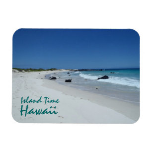 Island Time Hawaii strand scenery souvenir magnet Magneet
