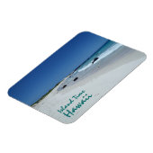 Island Time Hawaii strandlandschap souvenir magnee Magneet (Linkerzijde)