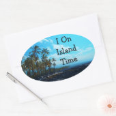 Island Time humor Hawaii stickers (Envelop)