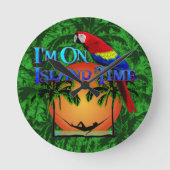 Island Time in Hammock Ronde Klok (Voorkant)