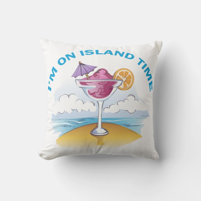 Island Time Kussen (Voorkant)