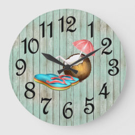 Island Time Large Clock Grote Klok