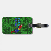 Island Time Parrot Bagagelabel (Achterkant horizontaal)