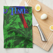 Island Time Parrot Theedoek (Quarter Fold)