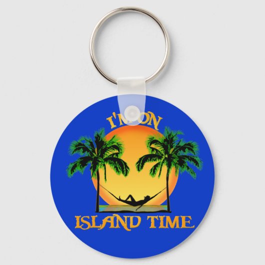 Island Time Sleutelhanger (Voorkant)