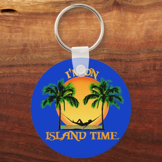 Island Time Sleutelhanger (Voorkant)