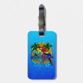 Island Time Sunset Bagagelabel (Achterkant verticaal)