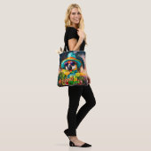 Island Time Sunset Beach Parrot Drinken Tote Bag (Op model)