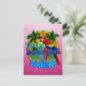 Island Time Sunset Briefkaart (Staand voorkant)