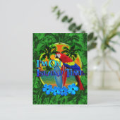 Island Time Sunset Briefkaart (Staand voorkant)
