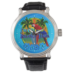 Island Time Sunset Horloge