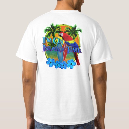 Island Time Sunset T-shirt (Achterkant)