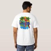 Island Time Sunset T-shirt (Achterkant volledig)