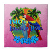Island Time Sunset Tegeltje (Voorkant)