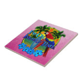 Island Time Sunset Tegeltje (Zijkant)