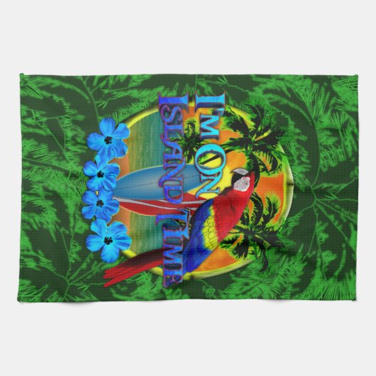 Island Time Sunset Theedoek (Horizontaal)