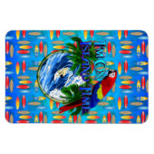 Island Time Surfing Magneet (Horizontaal)