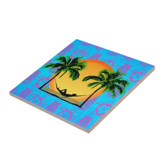 Island Time Tegeltje (Zijkant)