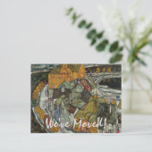 Island Town by Egon Schiele, Change of Address Aankondigingskaart (Staand voorkant)