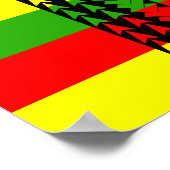 Island Tribal Kanaka Maoli Flag Poster (Hoek)