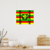 Island Tribal Kanaka Maoli Flag Poster (Keuken)