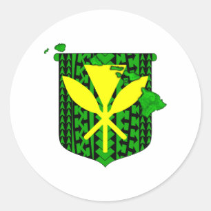 Island Tribal Kanaka Maoli Ronde Sticker
