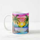 Island Tropical Beach Sunset Koffiemok (Links)