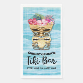 Island Tropical Tiki Bar Monogrammed Servet