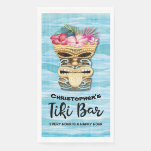 Island Tropical Tiki Bar Monogrammed Servet