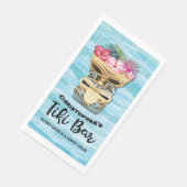 Island Tropical Tiki Bar Monogrammed Servet (Hoek)