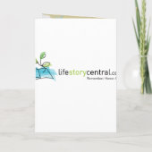 Island Tropics Memorial Kaart / begrafenisprogramm (Achterkant)