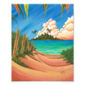 Island Uitzicht Art Print Foto Afdruk (Voorkant)