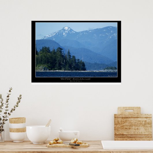 "ISLAND UITZICHT" Foto Poster (Keuken)