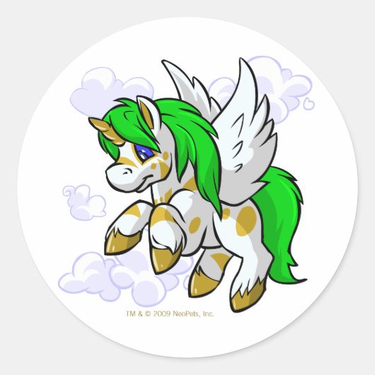 Island Uni dichtbij Mystery Island Ronde Sticker (Voorkant)